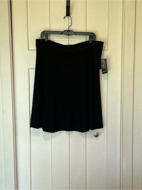 Alfani Classic Black A-Line Skirt Sz XL NWT